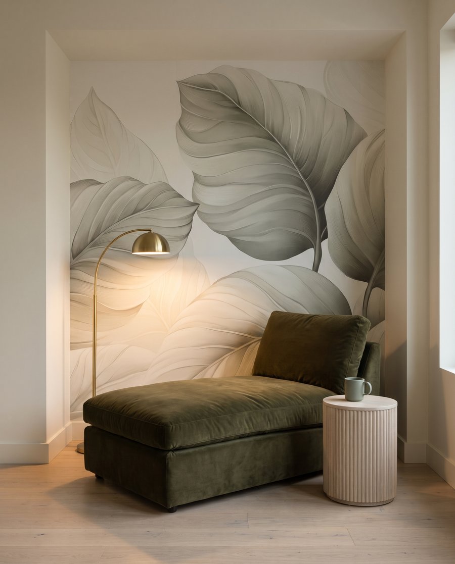 Grandes folhas com veios — interior 3