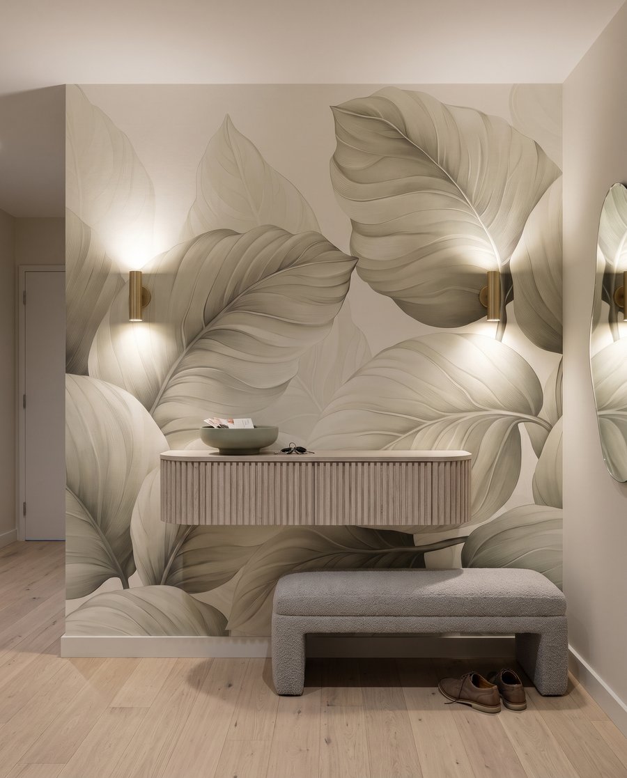 Grandes folhas com veios — interior 5