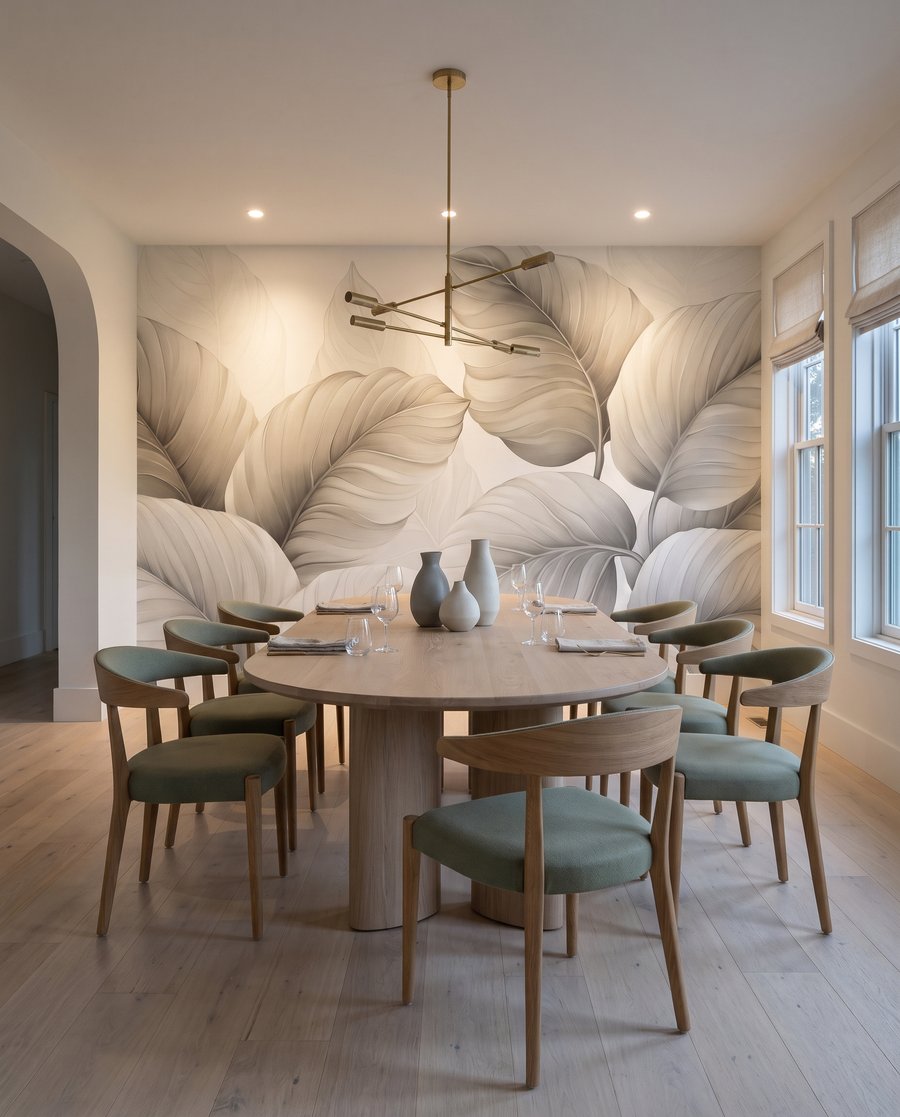 Grandes folhas com veios — interior 6