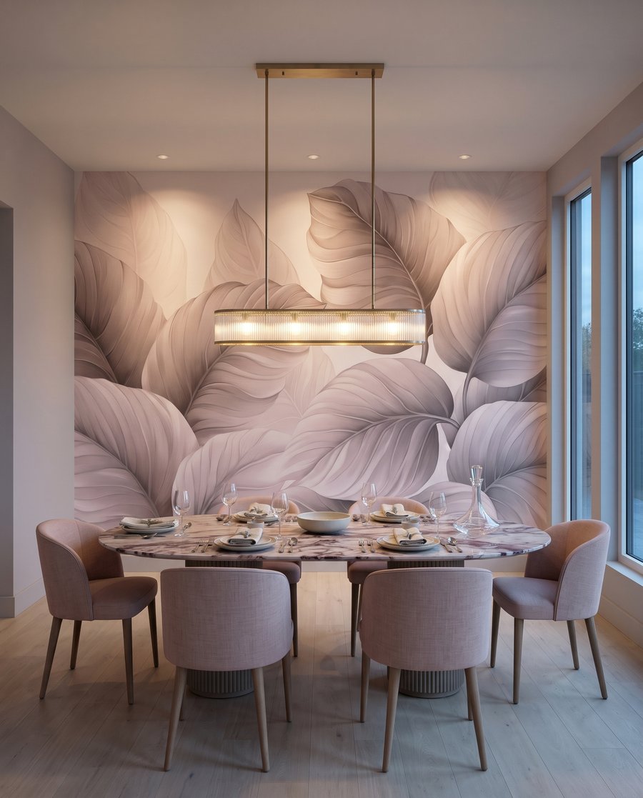 Grandes folhas com veios — interior 4