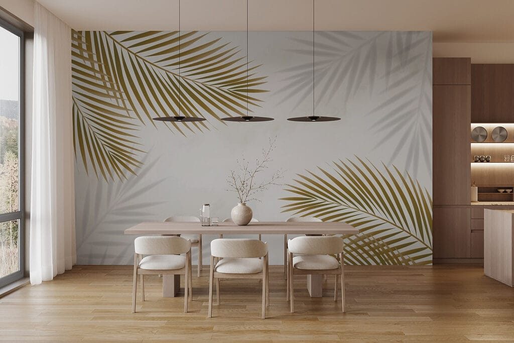 Palmas com sombras suaves — interior 1