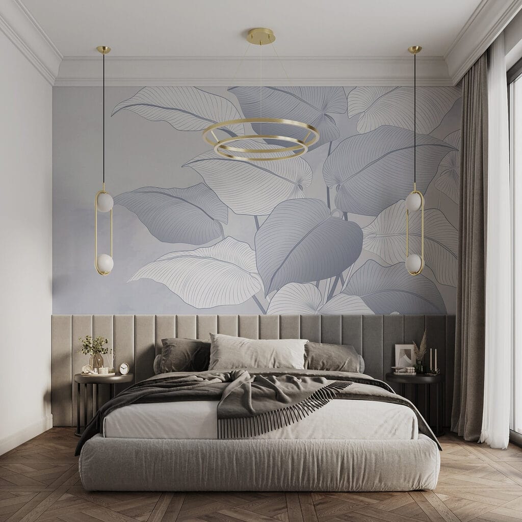 Folhas cor-de-rosa com linhas — interior 2