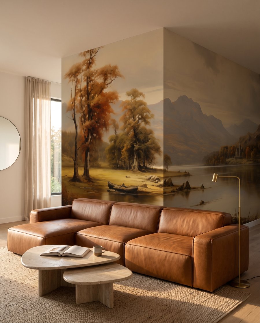 Barcos no lago outonal — interior 4