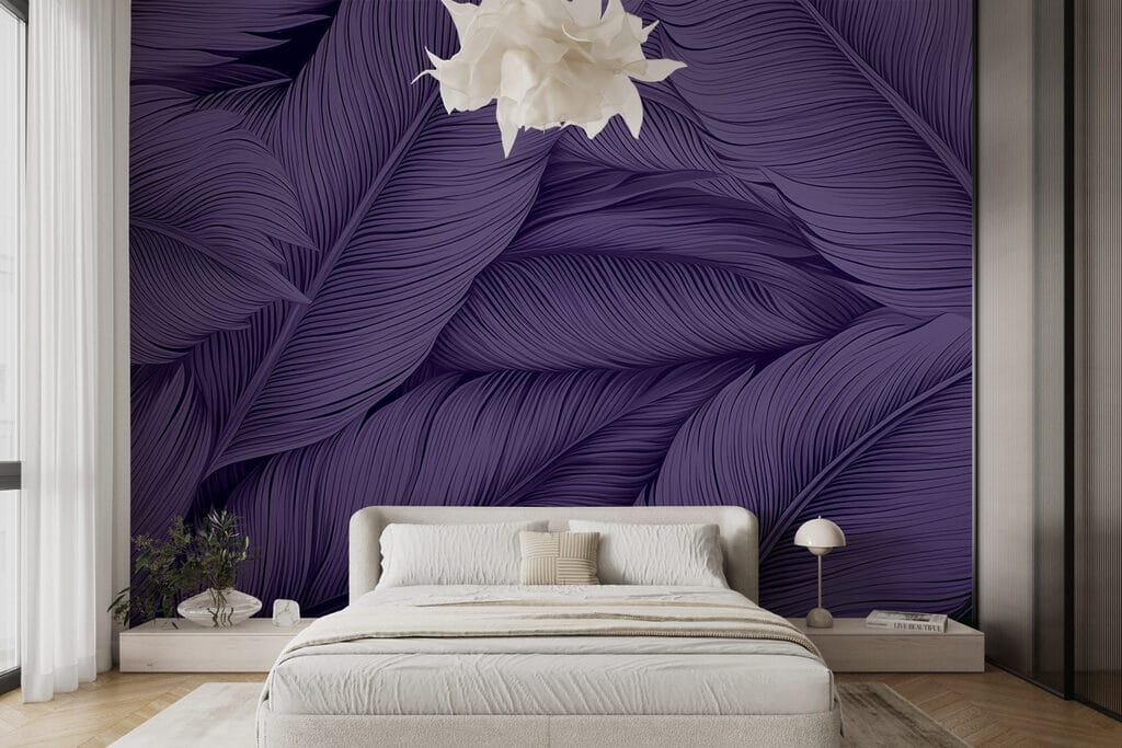 Folhas prateadas em diagonal — interior 2