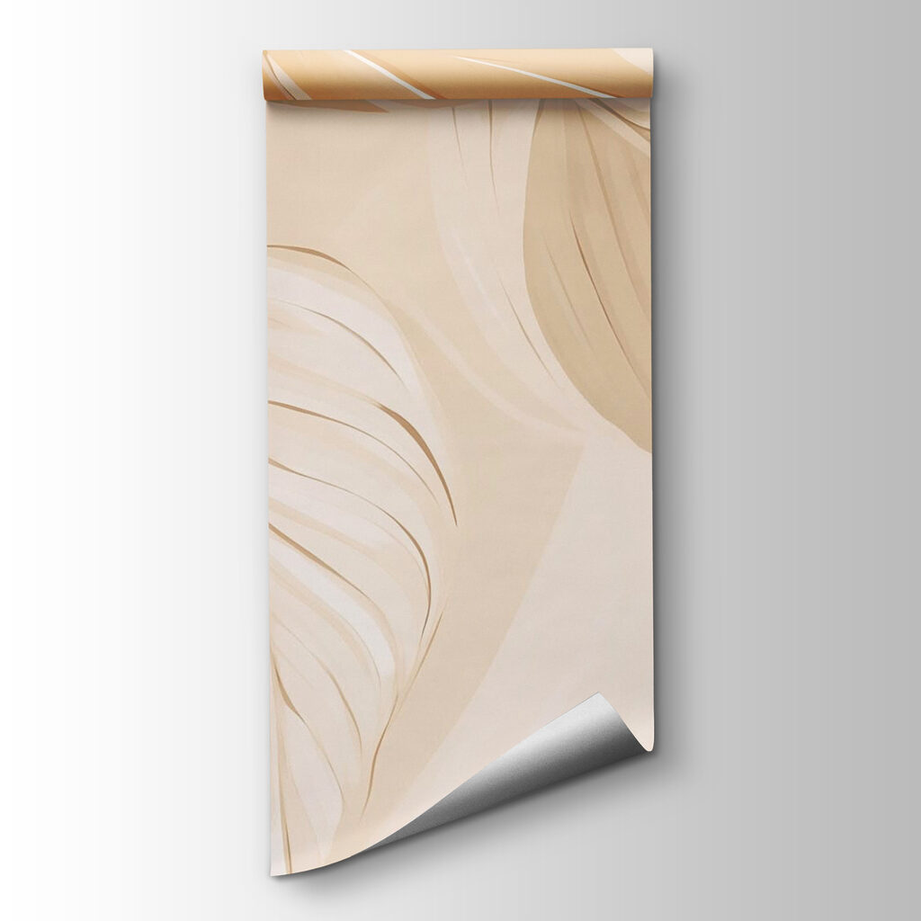 Folhas grandes em ocre — vista do produto