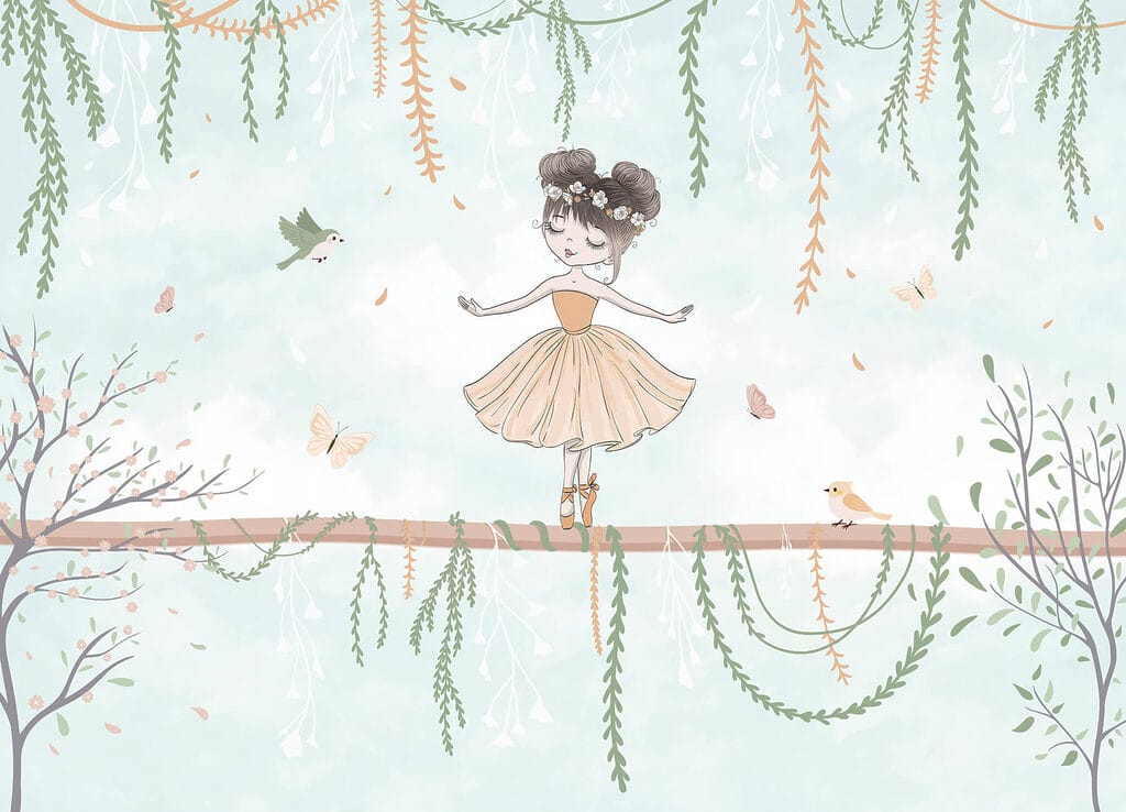 Bailarina em equilíbrio — design completo