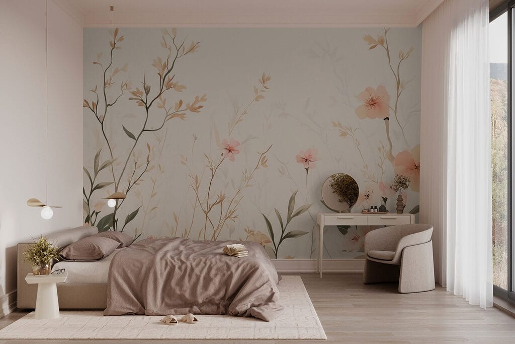Flores delicadas sobre erva — interior 1