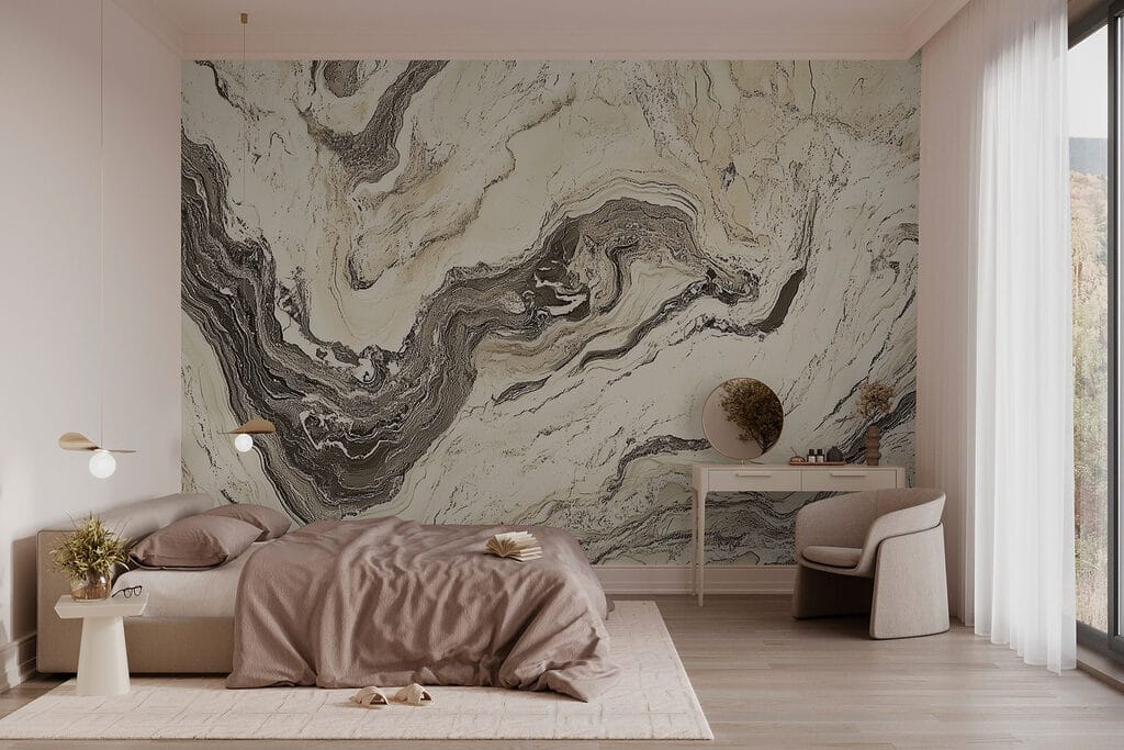 Veios escuros sobre creme — interior 2