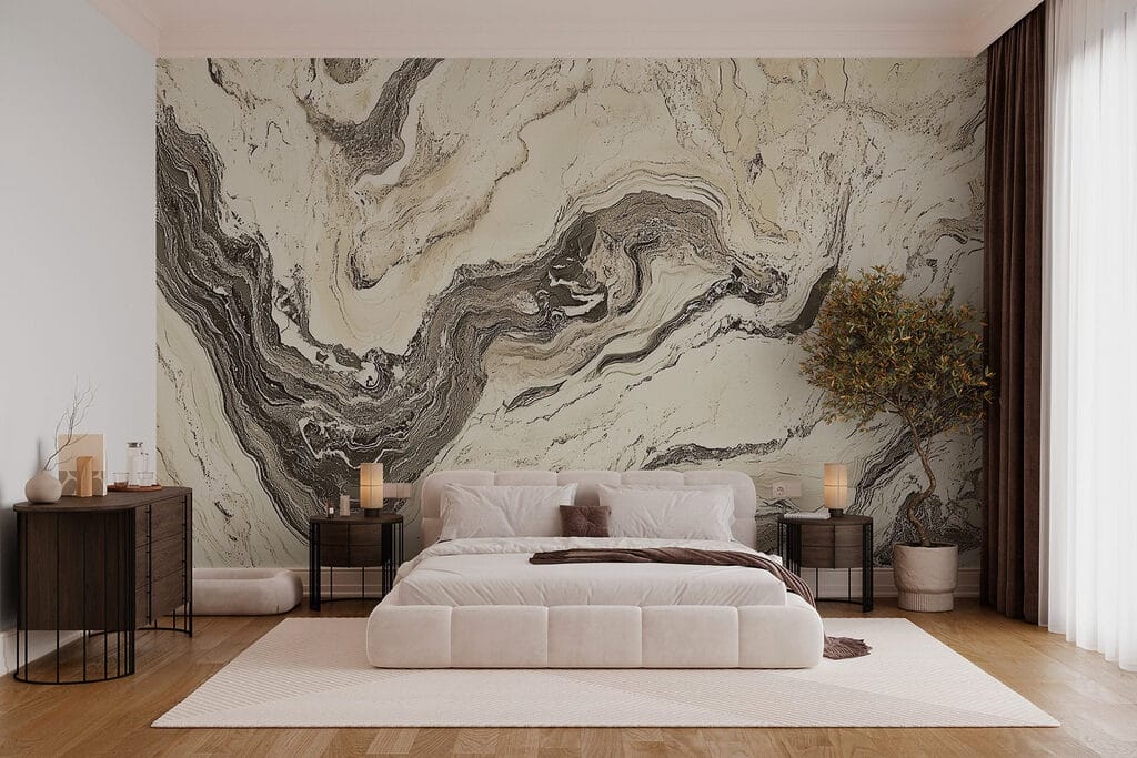 Veios escuros sobre creme — interior 3