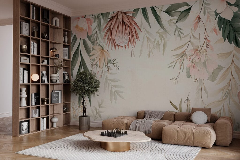 Flores em moldura branca — interior 4
