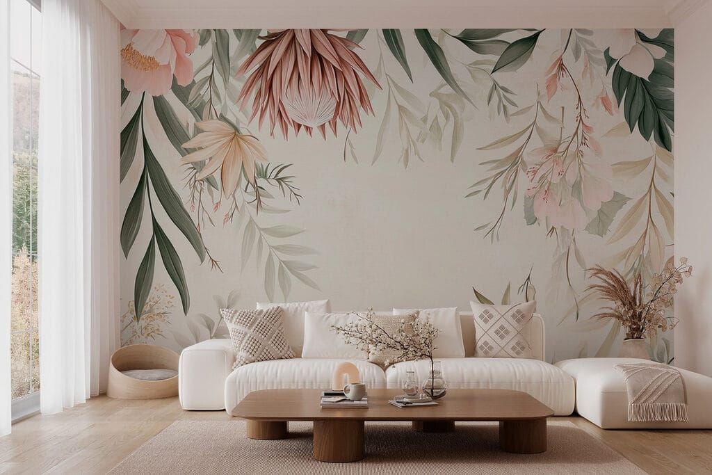 Flores em moldura branca — interior 5