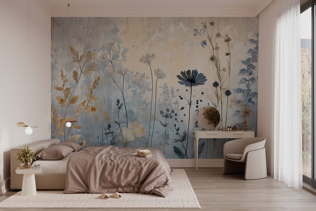 Flores finas em patina — interior 2