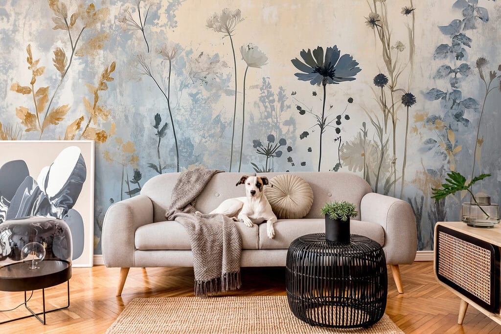 Flores finas em patina — interior 3