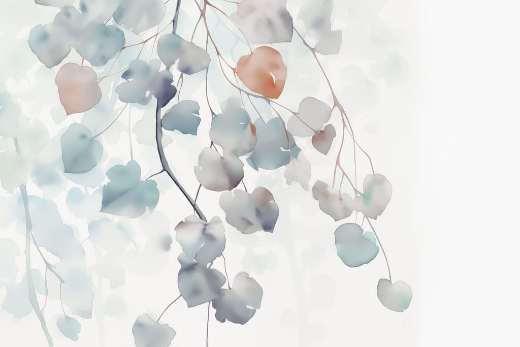 Folhas redondas suspensas — design completo