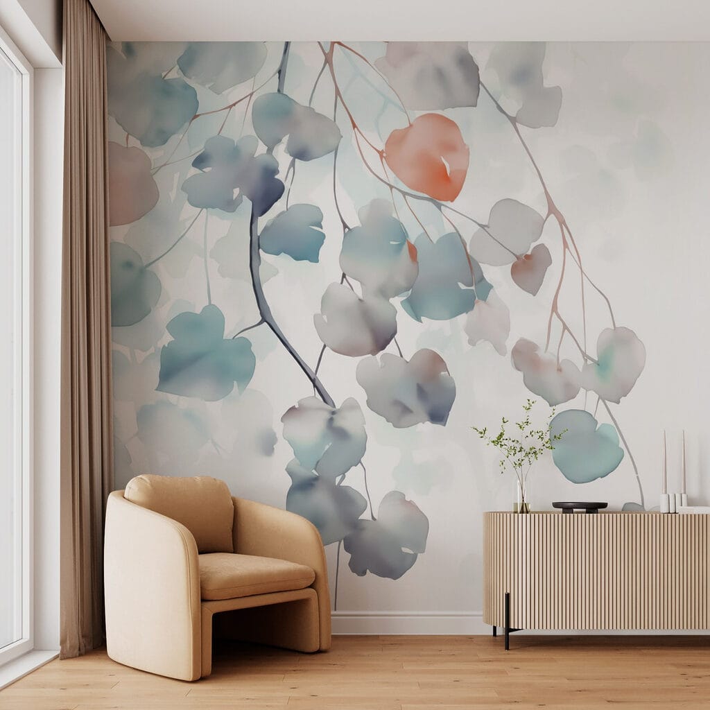 Folhas redondas suspensas — interior 1