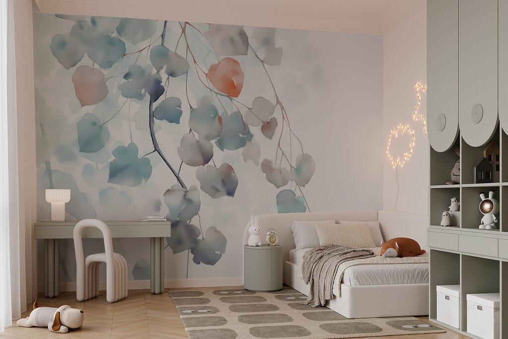 Folhas redondas suspensas — interior 2