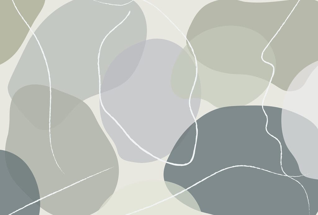 Seixos com linhas brancas — design completo