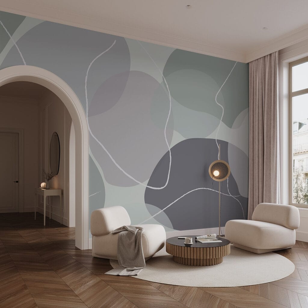 Seixos com linhas brancas — interior 1