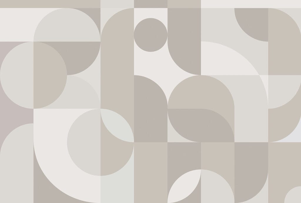 Meios círculos e blocos — design completo