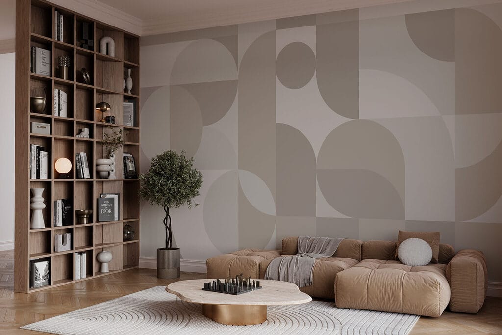Meios círculos e blocos — interior 1