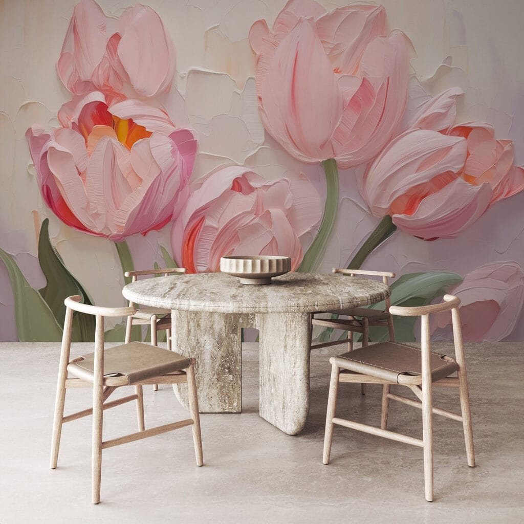 Tulipas cor-de-rosa — interior 2