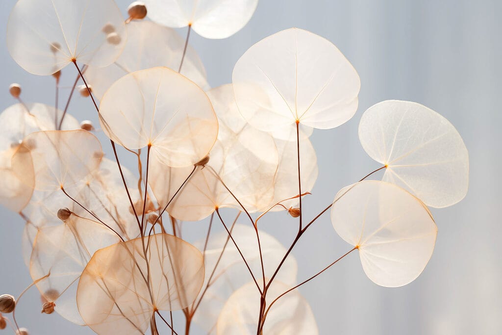 Folhas claras em ramos — design completo