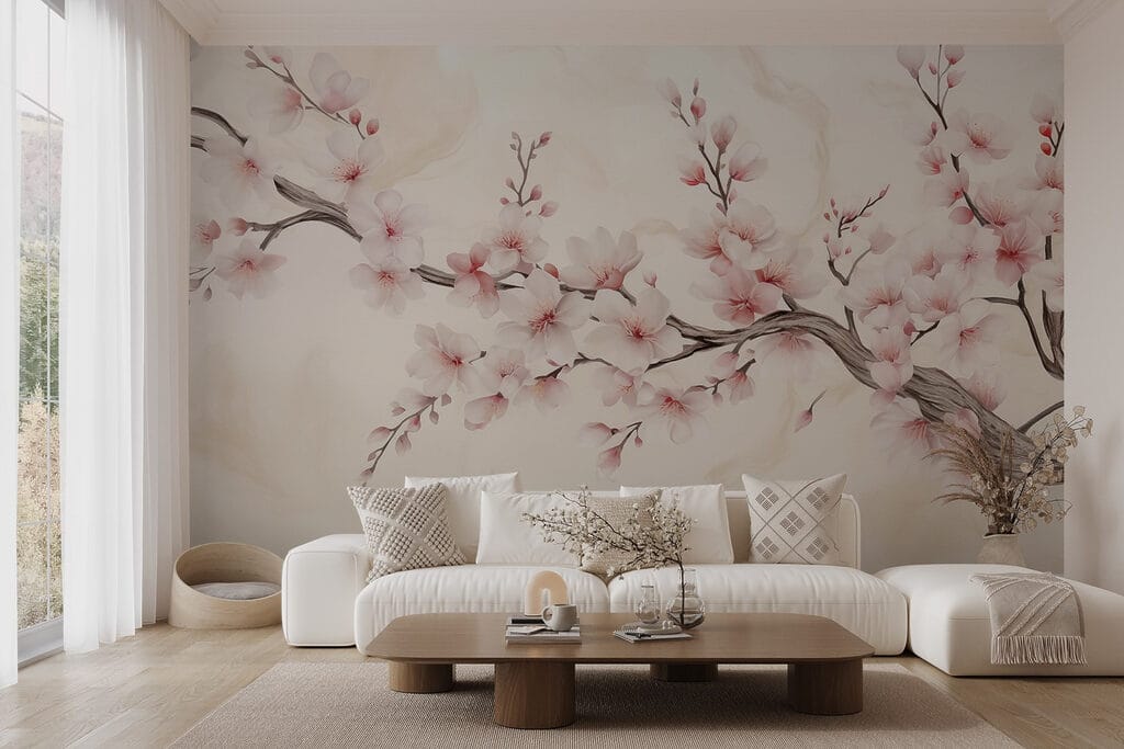 Flores rosadas de lado — interior 2