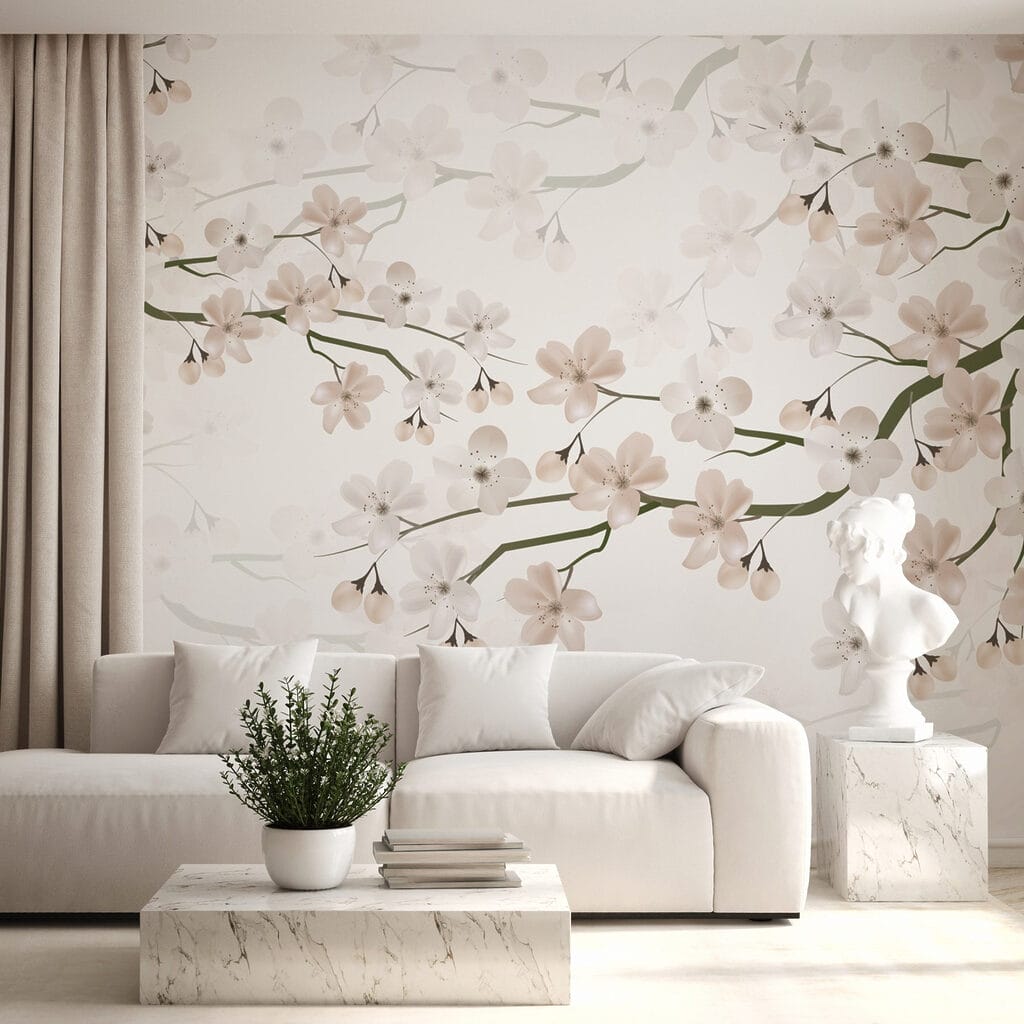 Flores rosadas em curva — interior 2
