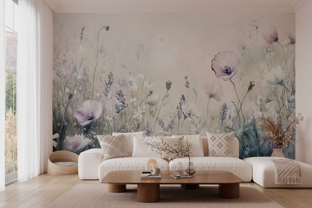 Prado de flores lilás — interior 2