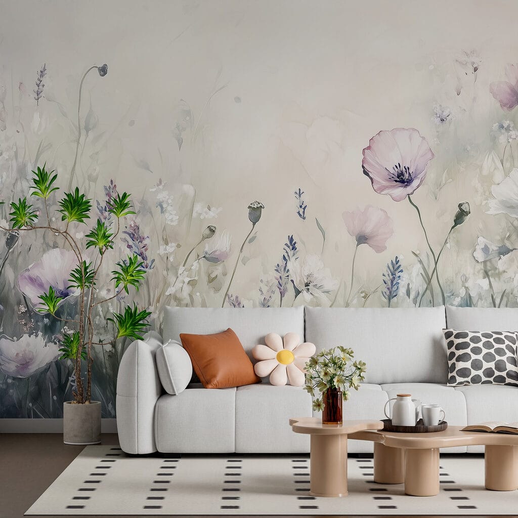 Prado de flores lilás — interior 3