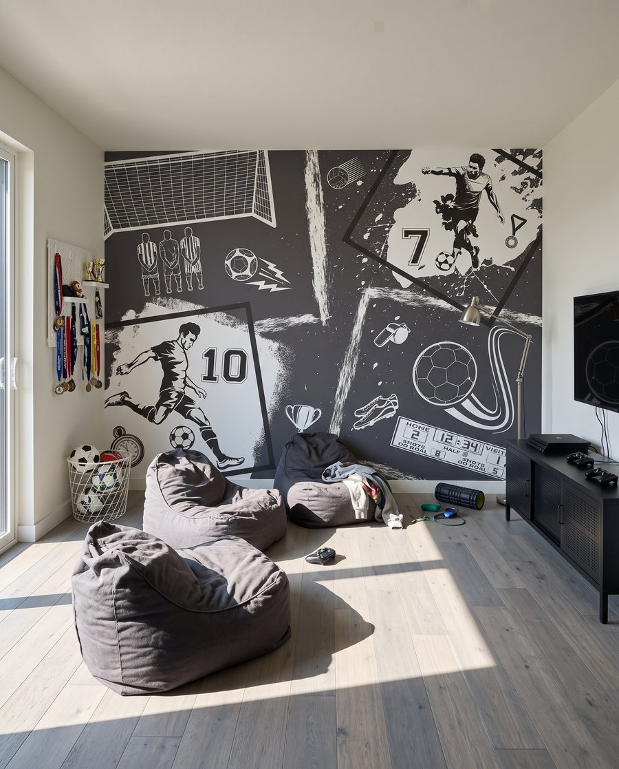 Desenhos de futebol — interior 1