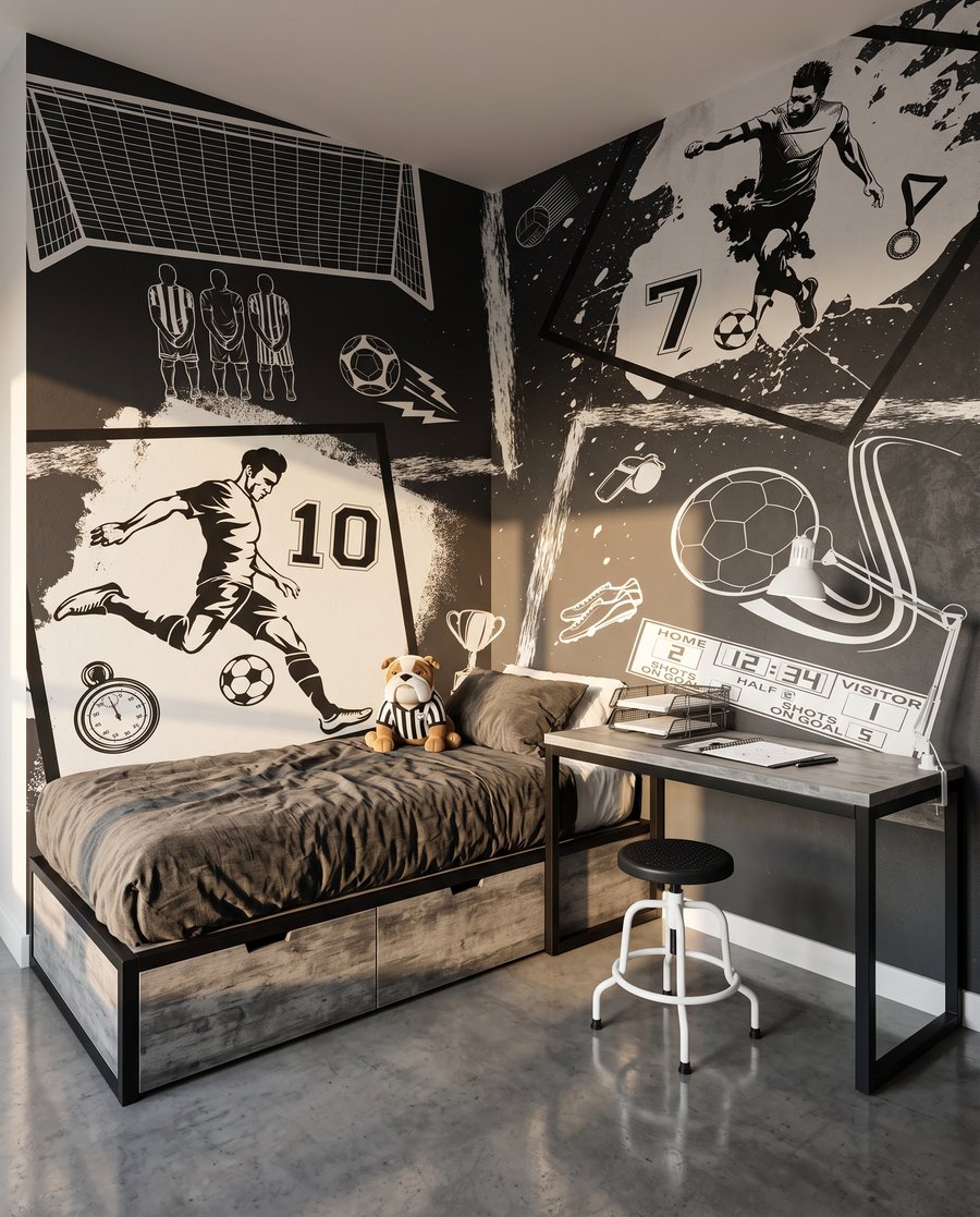 Desenhos de futebol — interior 4