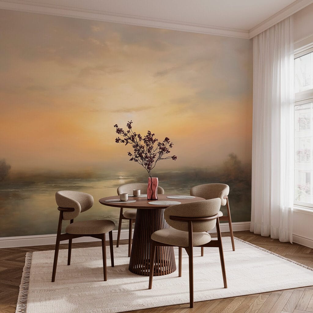 Entardecer sobre água calma — interior 3