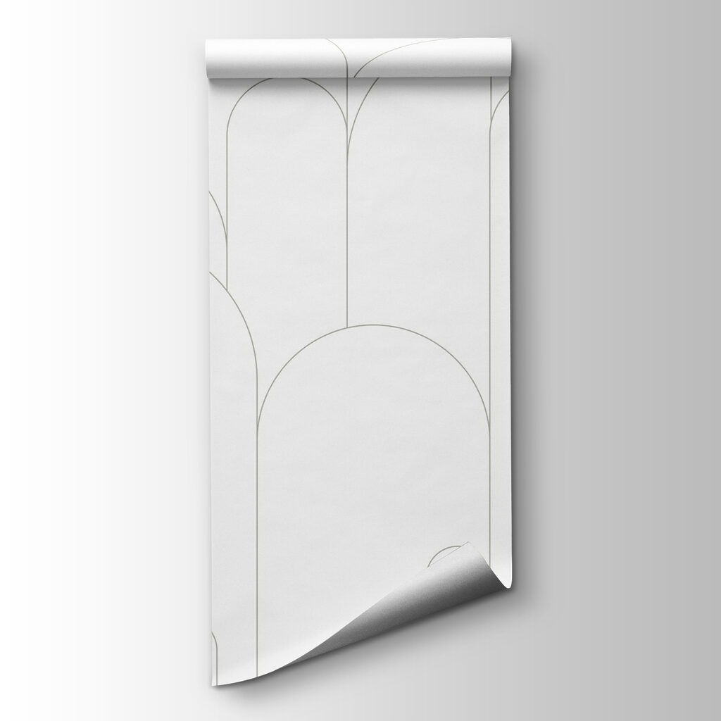 Arcos finos sobre branco — vista do produto