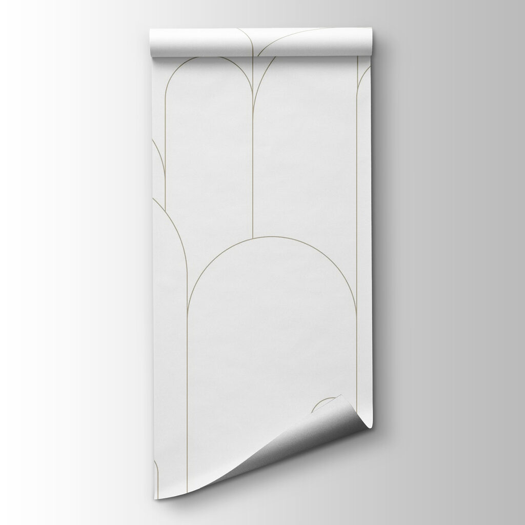 Arcos finos sobre branco — vista do produto