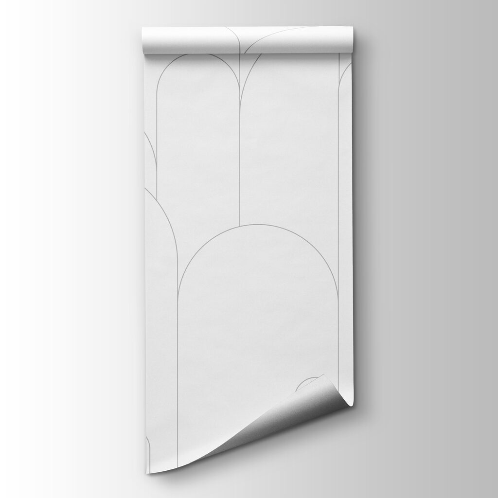Arcos finos sobre branco — vista do produto