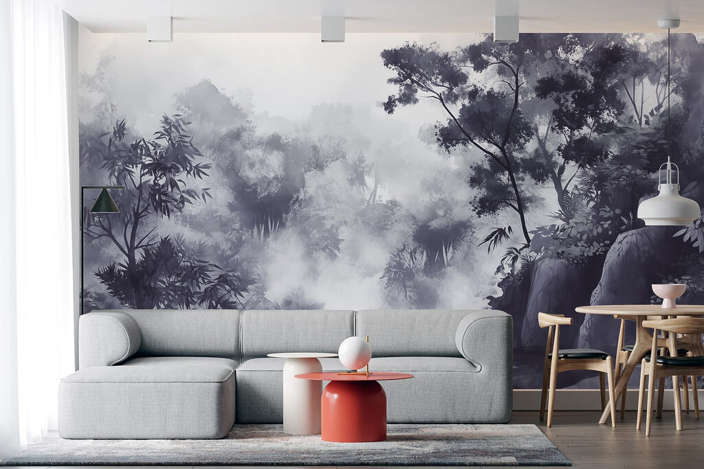 Floresta com rochas cinzentas — interior 2