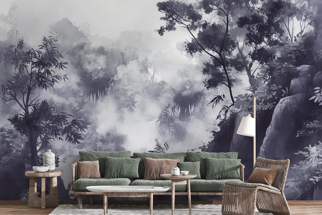 Floresta com rochas cinzentas — interior 3
