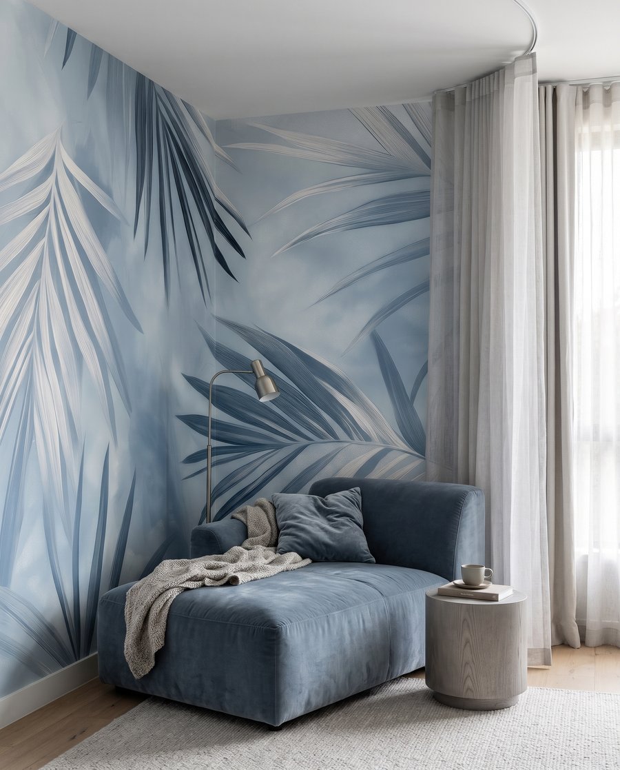 Folhas de palmeira entrecruzadas — interior 3