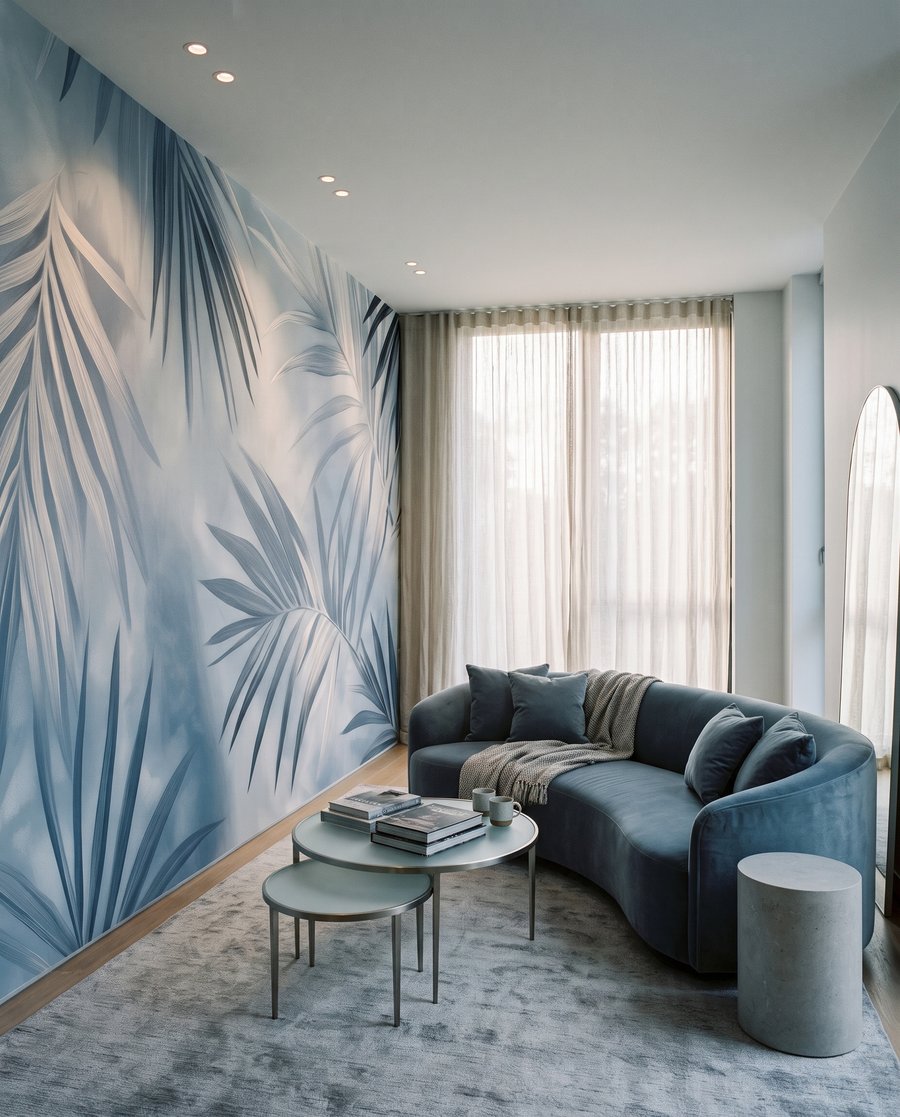 Folhas de palmeira entrecruzadas — interior 5
