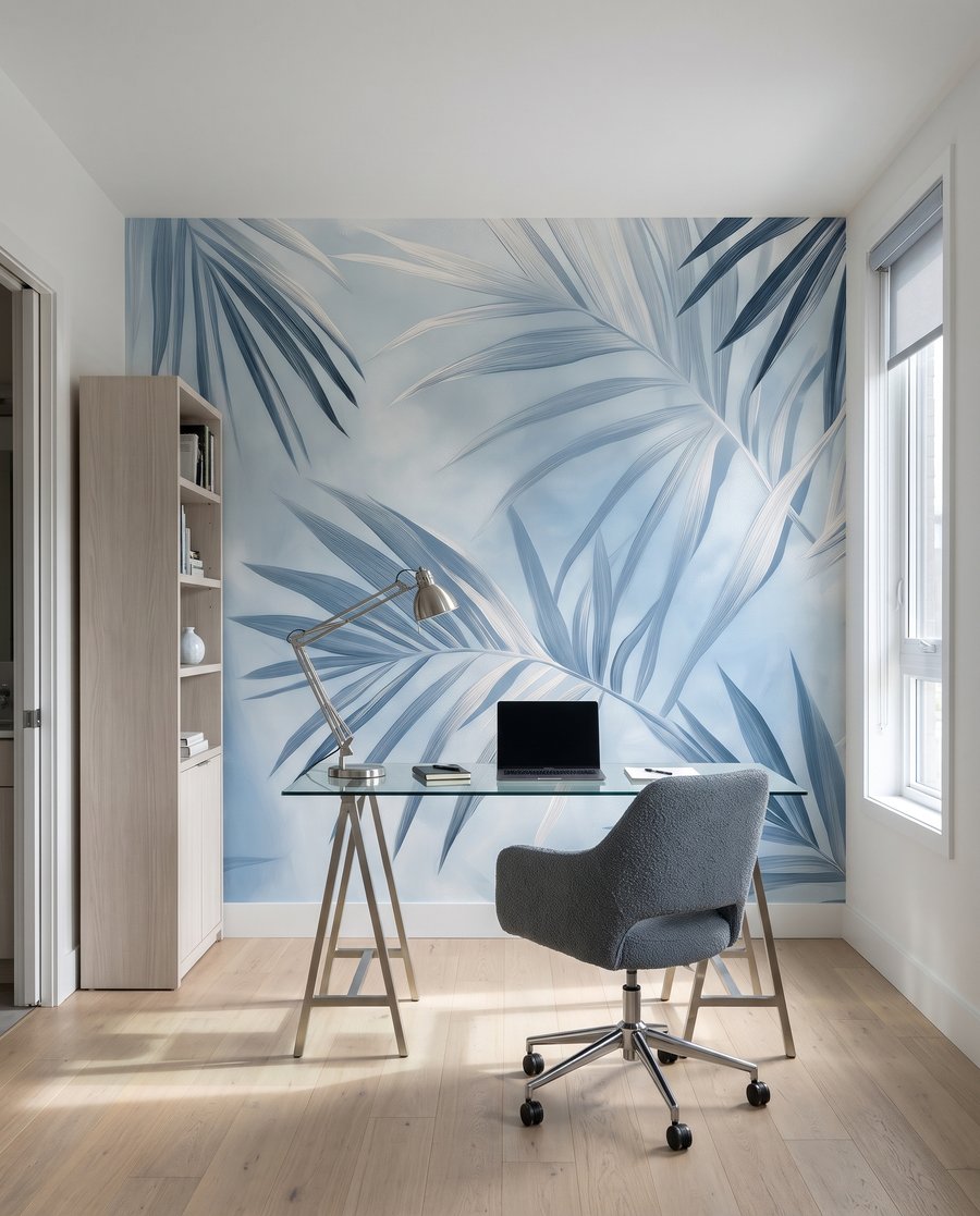Folhas de palmeira entrecruzadas — interior 7