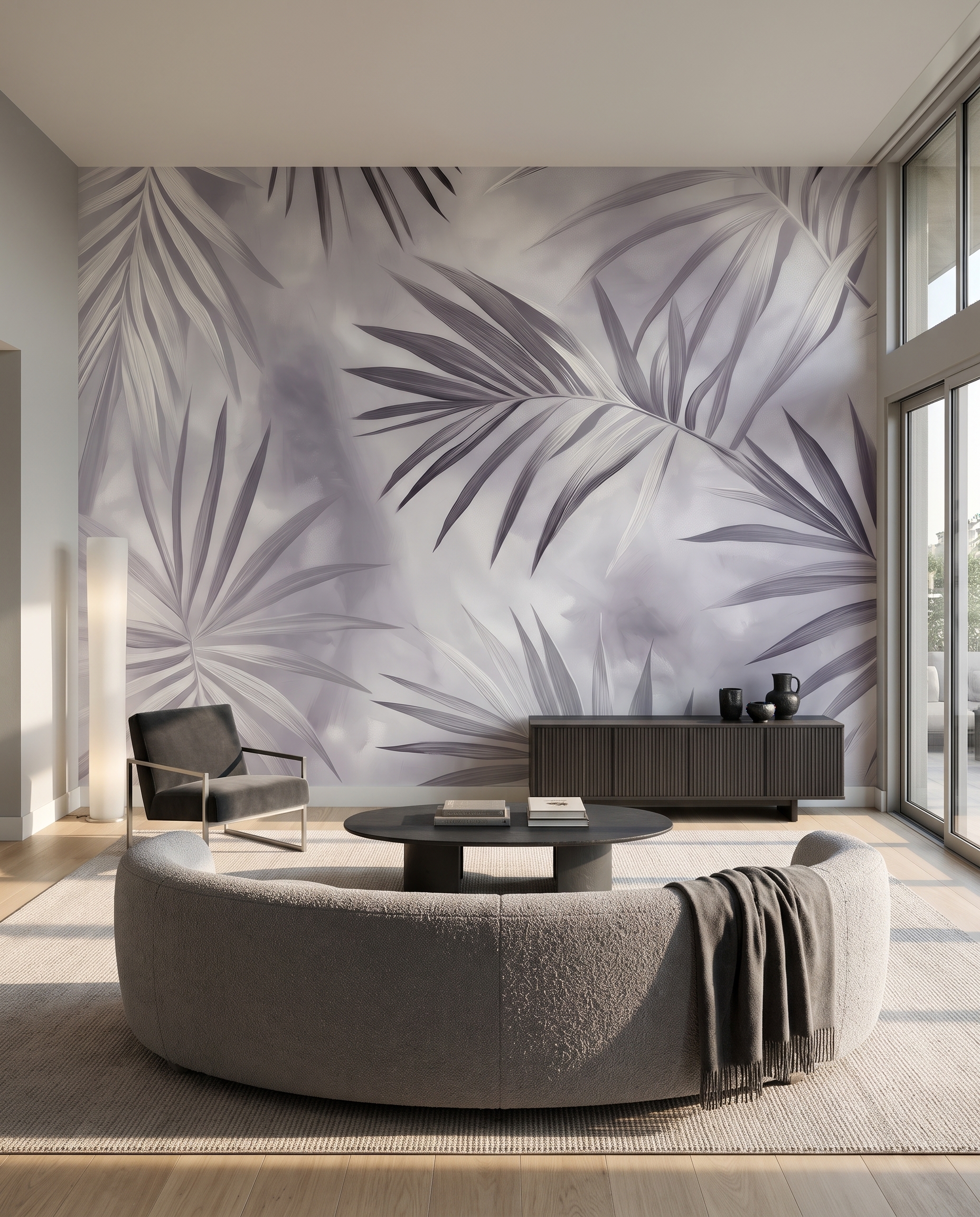 Folhas de palmeira entrecruzadas — interior 4