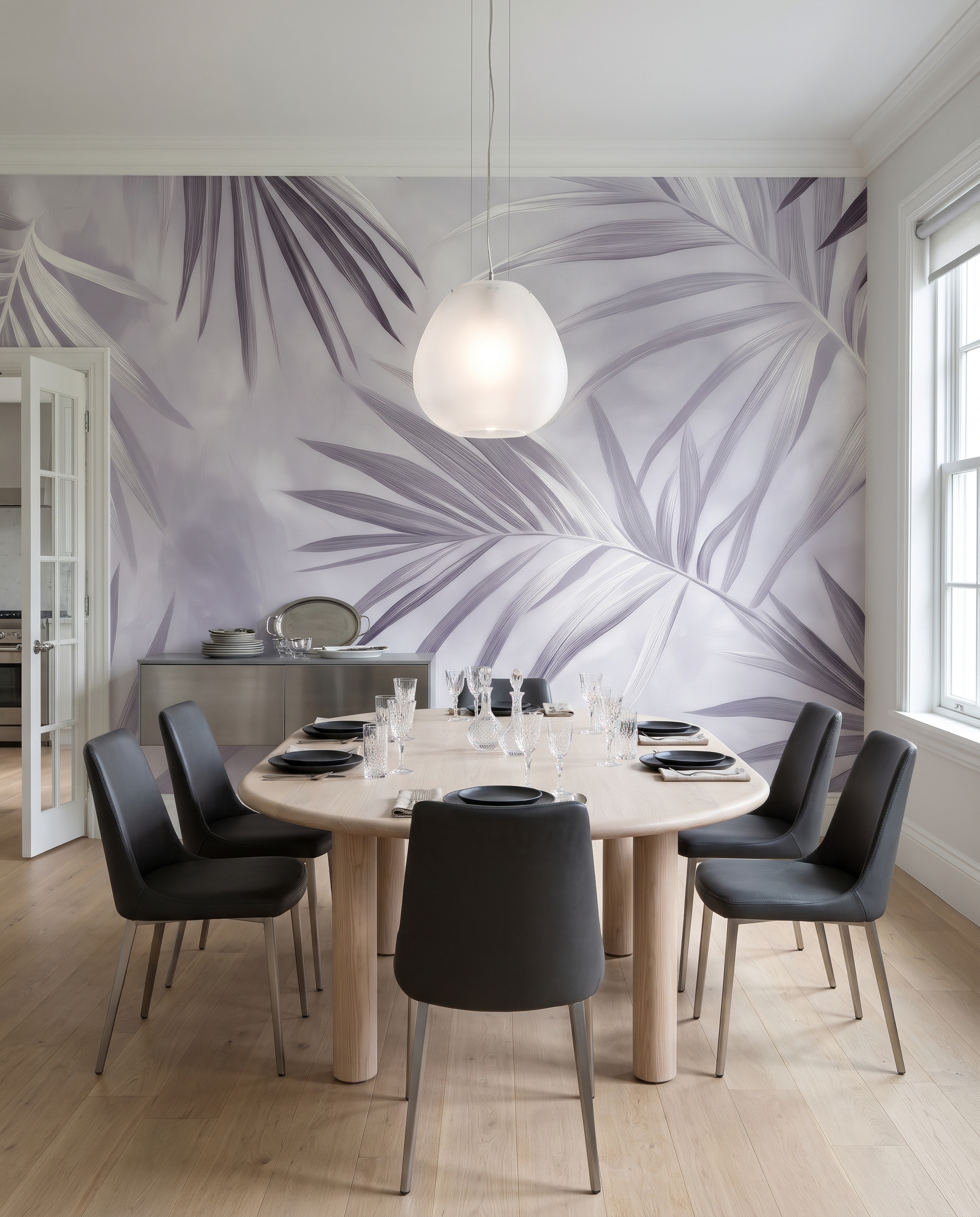 Folhas de palmeira entrecruzadas — interior 1