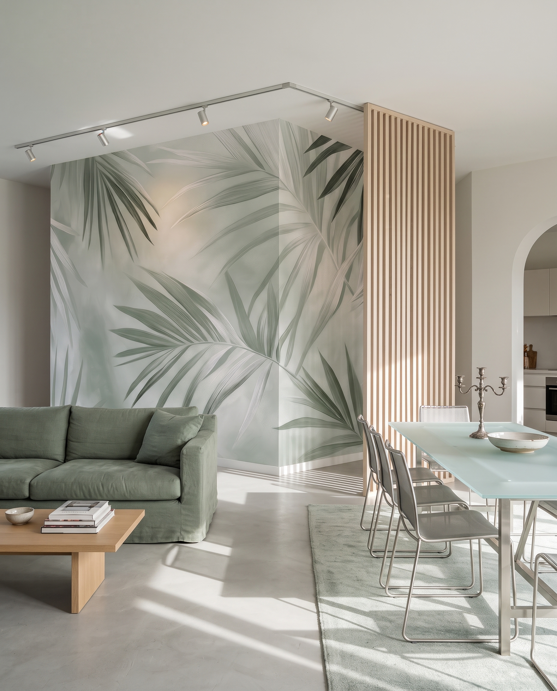Folhas de palmeira entrecruzadas — interior 6