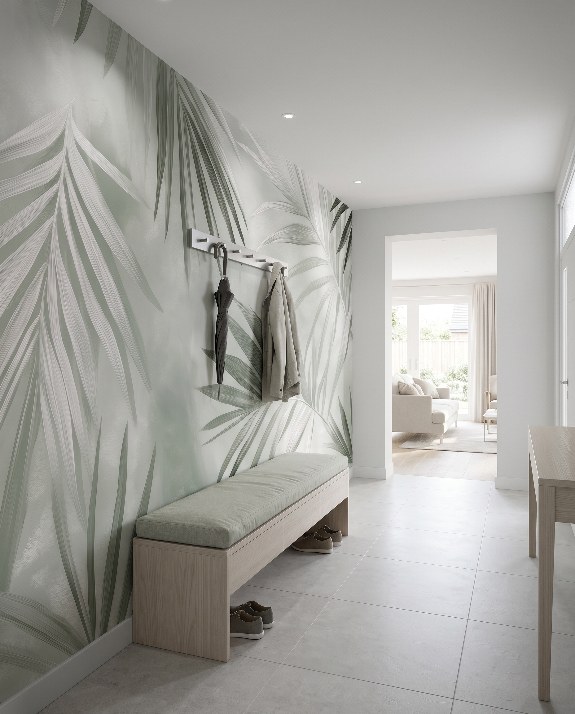 Folhas de palmeira entrecruzadas — interior 7