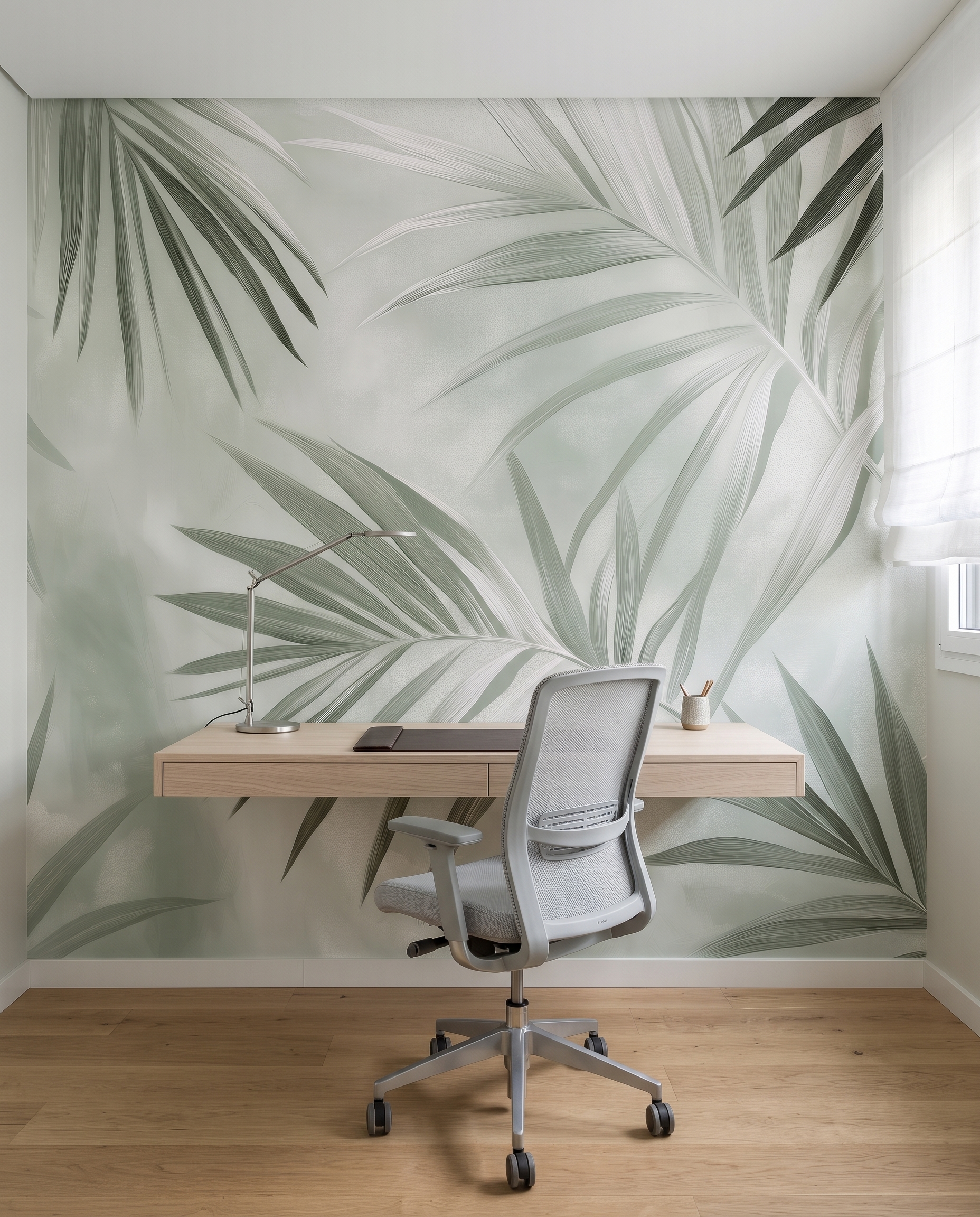 Folhas de palmeira entrecruzadas — interior 9