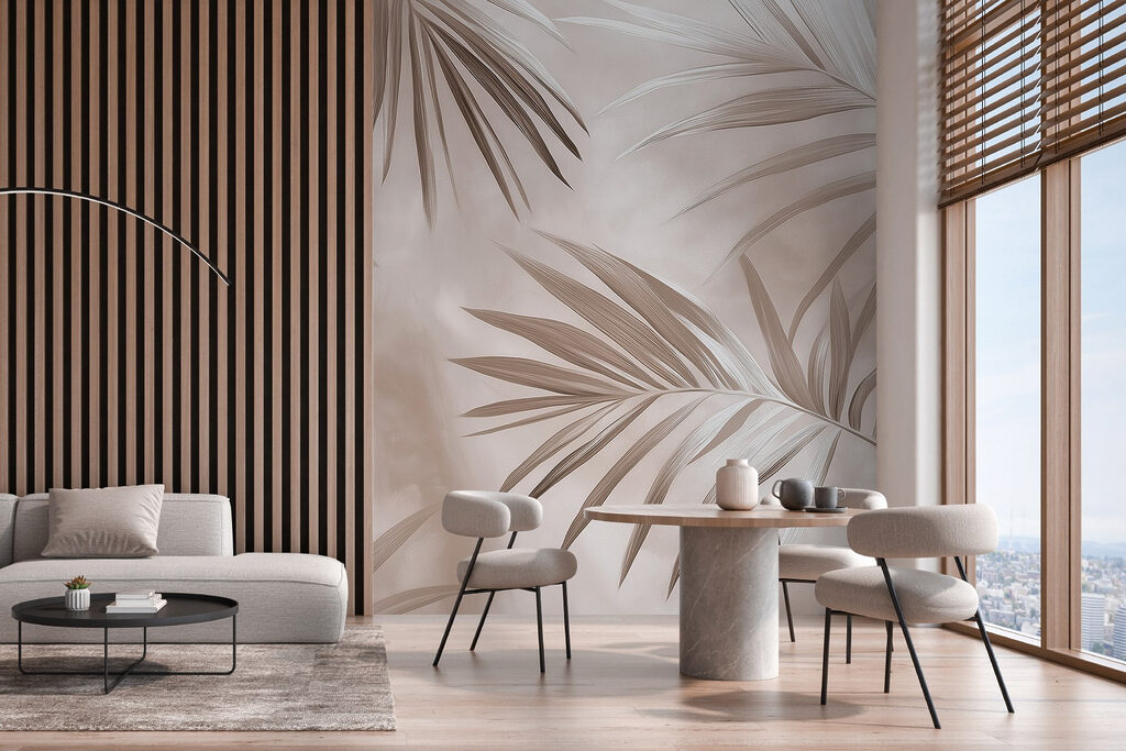 Folhas de palmeira entrecruzadas — interior 2