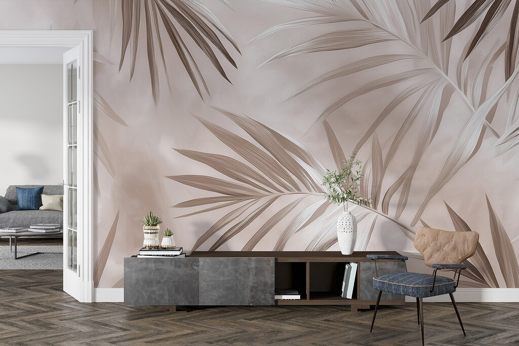 Folhas de palmeira entrecruzadas — interior 3