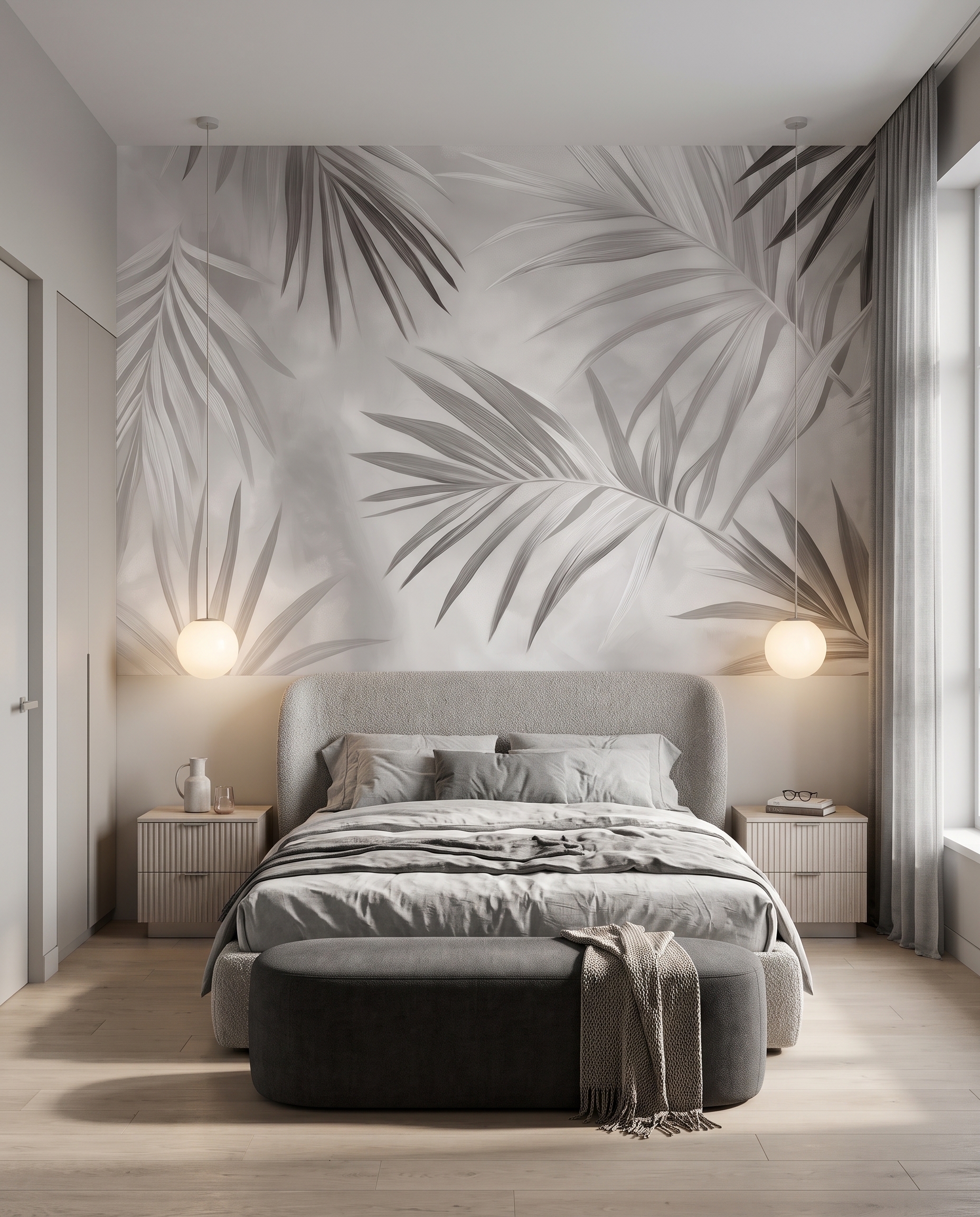 Folhas de palmeira entrecruzadas — interior 2