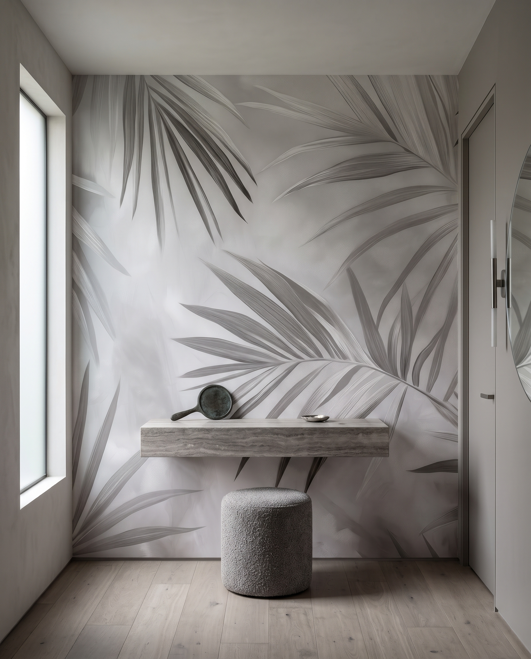 Folhas de palmeira entrecruzadas — interior 3